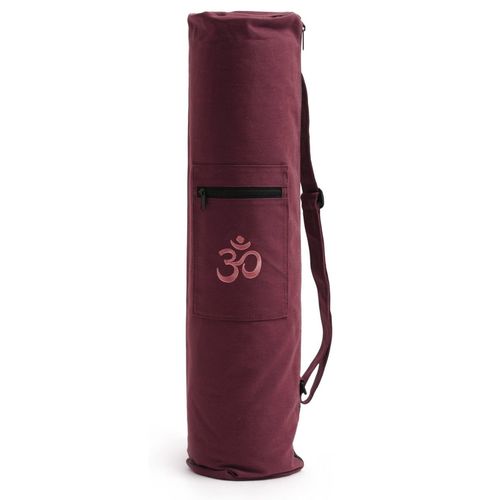Yogistar Yogatasche Yogibag OM Baumwolle bordeaux