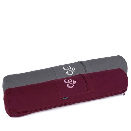 Yogistar Yogatasche Yogibag OM Baumwolle grau
