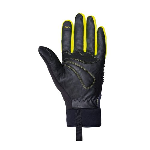Chiba Rain Touch Fahrradhandschuhe Schwarz/Neon XS