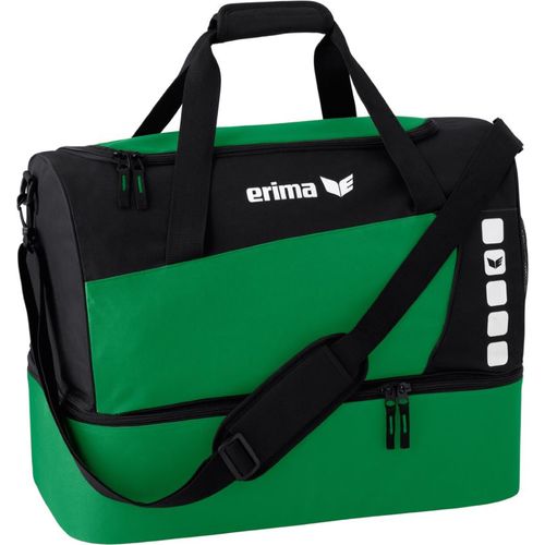 Erima Club 5 Sporttasche mit Bodenfach Gre M smaragd/schwarz