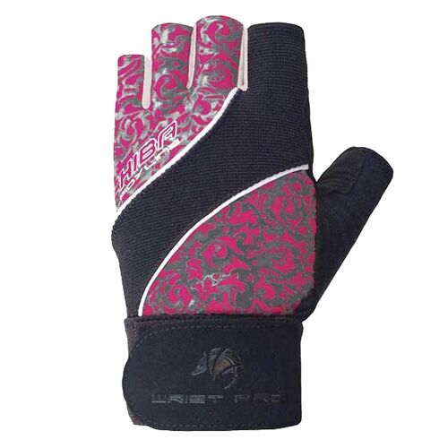 Chiba Lady Wristpro Trainingshandschuhe Dunkelgrau/rosa