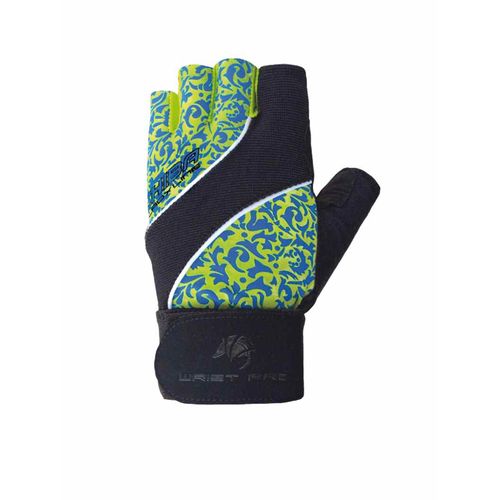 Chiba Lady Wristpro Trainingshandschuhe Turquoise/apfelgr�n - L