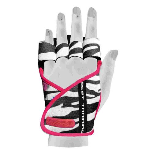 Chiba Lady Motivation Glove Trainingshandschuhe Schwarz/wei�/pink - L