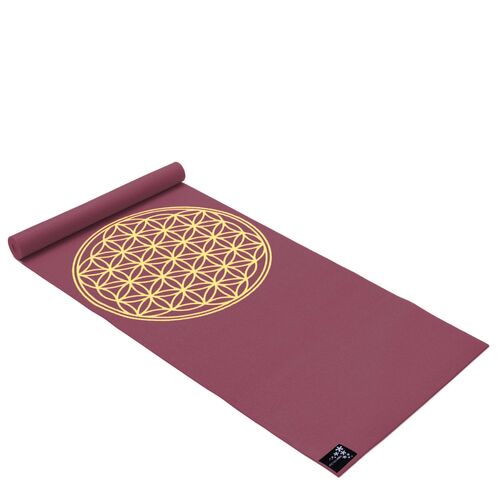 Yogistar Yogamatte Basic Flower of Life - bordeaux