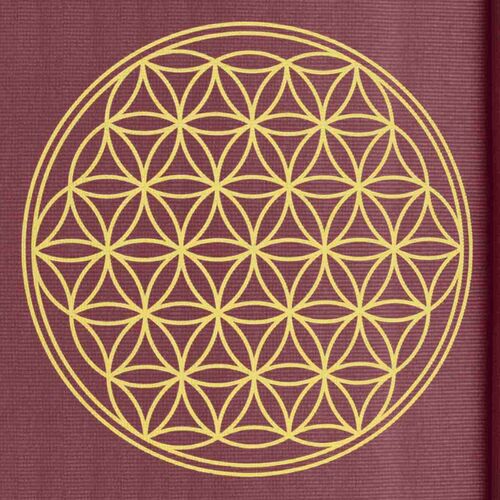 Yogistar Yogamatte Basic Flower of Life - bordeaux