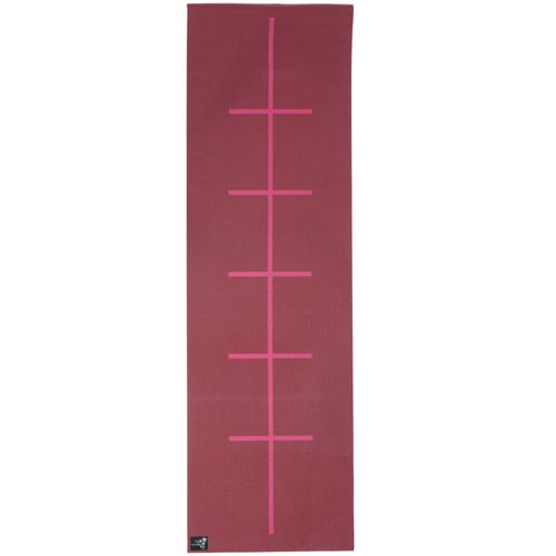 Yogistar Yogamatte Plus Alignment - rutschfest - bordeaux
