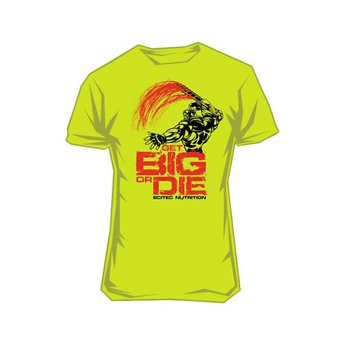 Scitec Nutrition T-Shirt Get Big Or Die Gelb