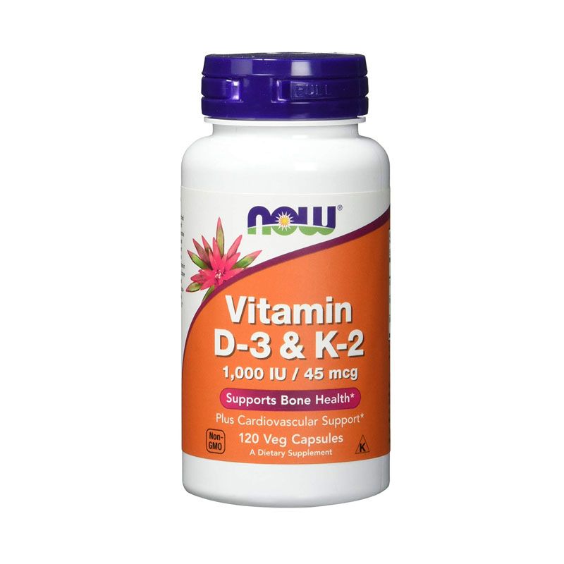 Now Foods Vitamin D3 & K2 1000iU 120 Kapseln | Fitnesskaufhaus