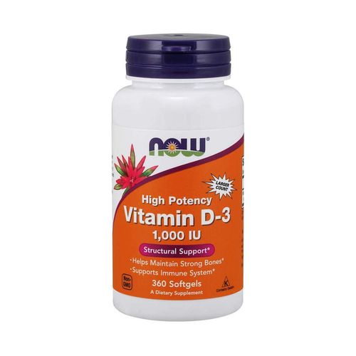 Now Foods Vitamin D3 1000iU 360 Kapseln