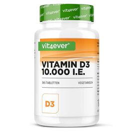 Vit4ever Vitamin D3 Depot 10.000 I.E. 365 Tabletten