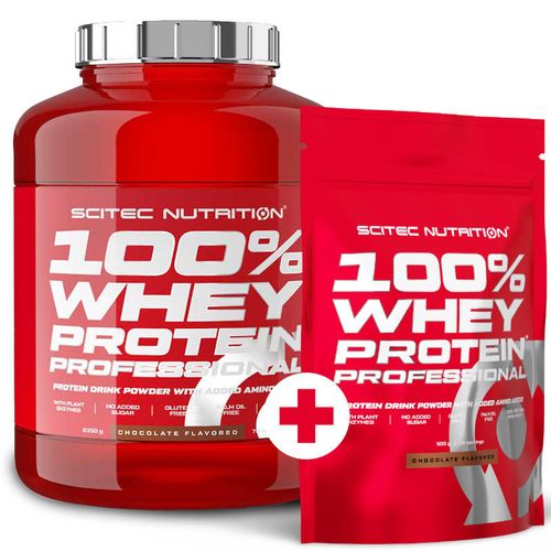 Scitec Nutrition 100% Whey Protein Professional 2350g + 500g Schokolade Kokosnuss Erdbeere wei�e Schokolade
