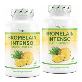 Vit4ever Bromelain Intenso 120 Kapseln 2er Set