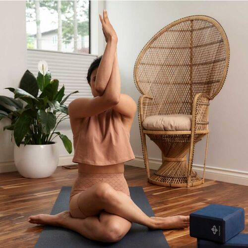 Halfmoon Essential Studio Mat Yogamatte Plum