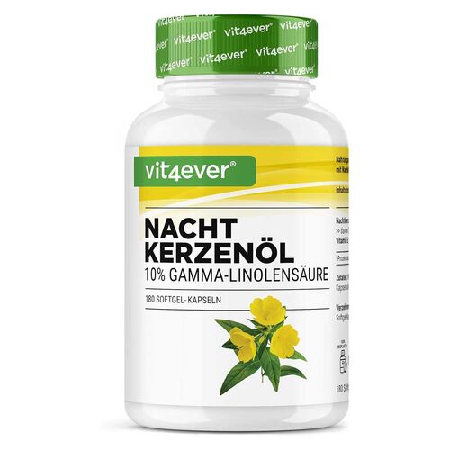 Vit4ever Nachtkerzenl 2000 - 10% GLA 180 Softgel-Kapseln