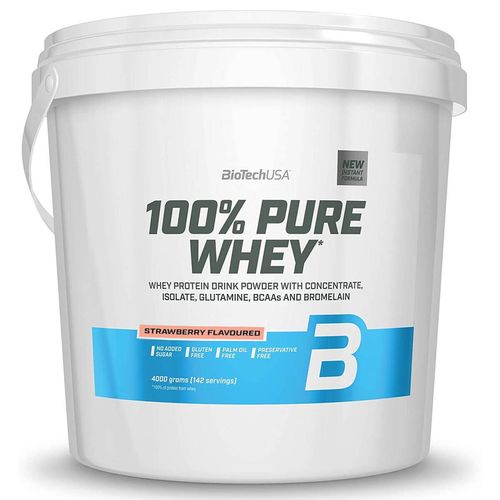Biotech USA 100% Pure Whey 4000 g Erdbeere