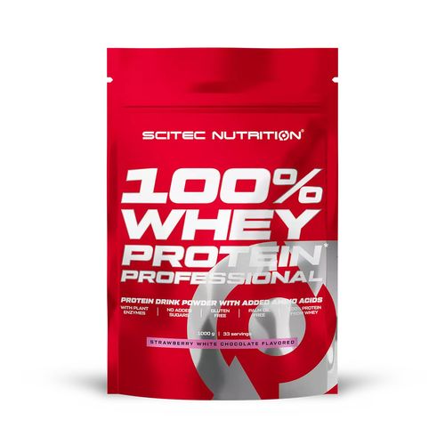 Scitec Nutrition 100% Whey Protein Professional 1000 g Erdbeere - wei�e Schokolade