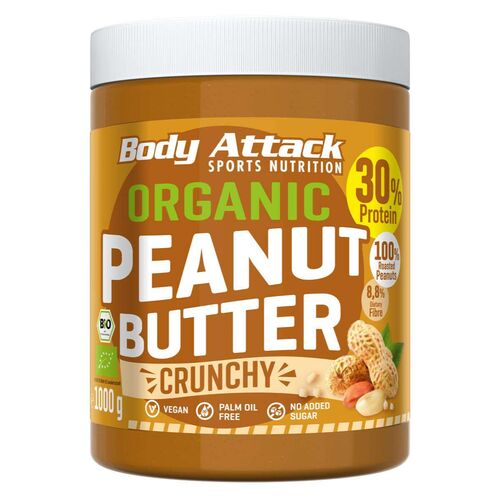 Body Attack Organic Peanut Butter 1kg