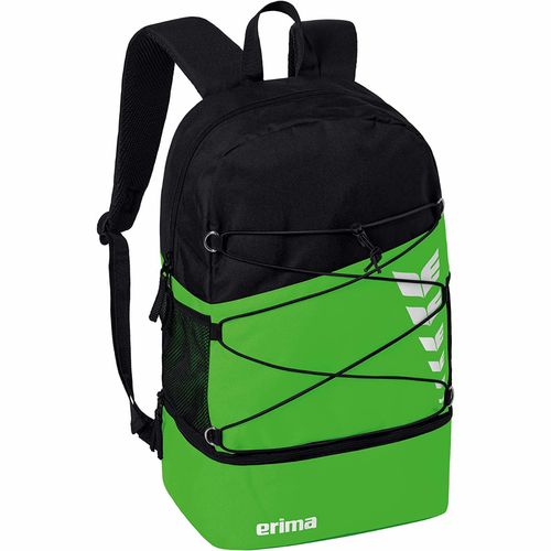 Erima Six Wings Rucksack Gr�n / Schwarz