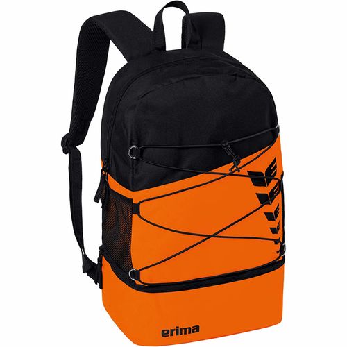 Erima Six Wings Rucksack Orange / Schwarz