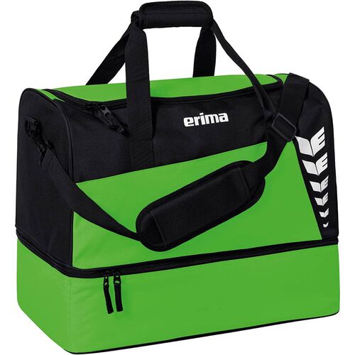 Erima Six Wings Sporttasche mit Bodenfach L Gr�n / Schwarz