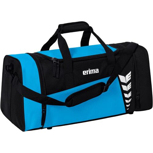 Erima Six Wings Sporttasche L Curacao / Schwarz