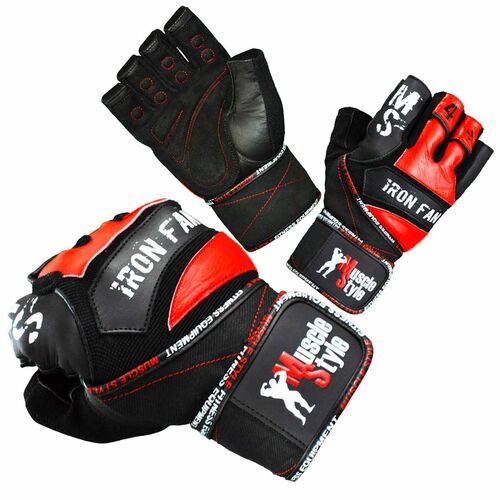 MuscleStyle Iron Fan Trainingshandschuhe XXL