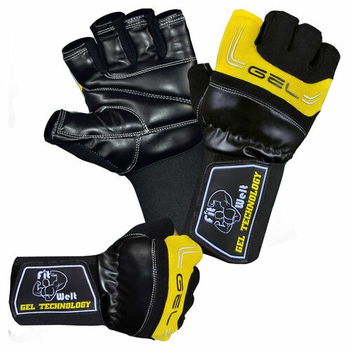 FitWelt Gel Technology Gewichtheberhandschuhe L