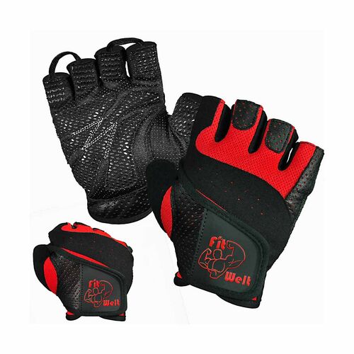 FitWelt Fitnesshandschuhe Light F1 Rot