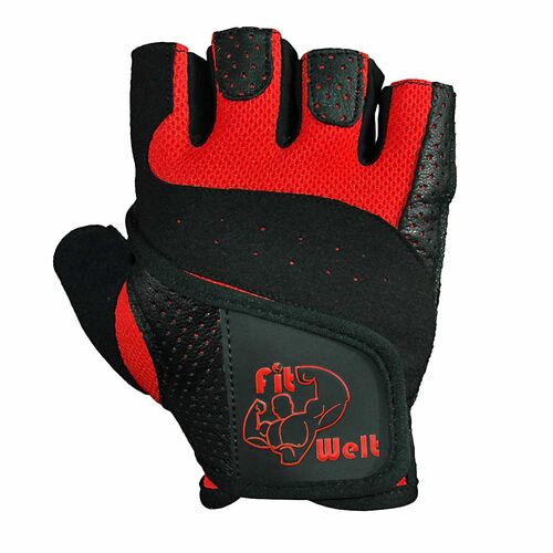 FitWelt Fitnesshandschuhe Light F1 Rot XXL