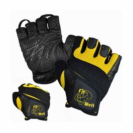 FitWelt Fitnesshandschuhe Light F2 Gelb