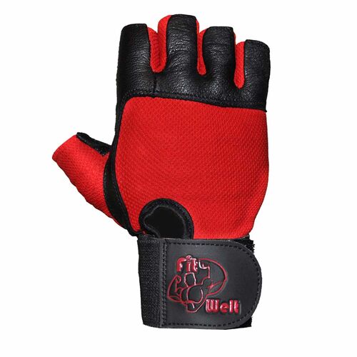 FitWelt Classic Fitnesshandschuhe M