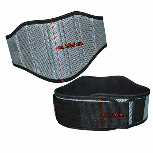 MuscleStyle Athletic Fitnessg�rtel grau-schwarz L