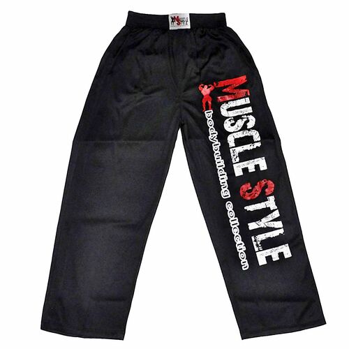 MuscleStyle Mesh Pant Trainingshose Schwarz M