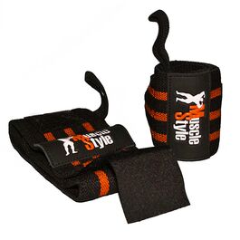 MuscleStyle Handgelenkbandage 45cm Schwarz-Orange