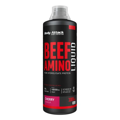 Body Attack Beef Amino Liquid 1000ml Cherry