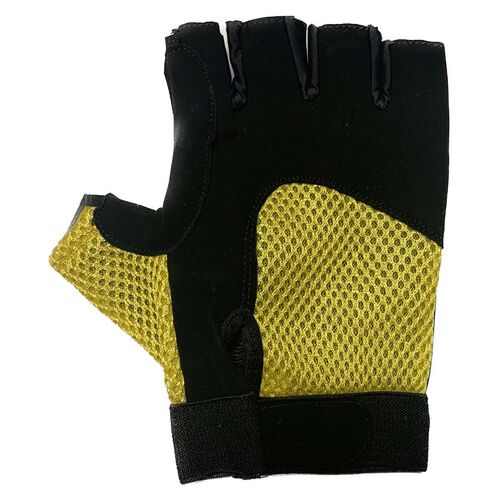 FitWelt Trainingshandschuhe Schwarz-Gelb XXL