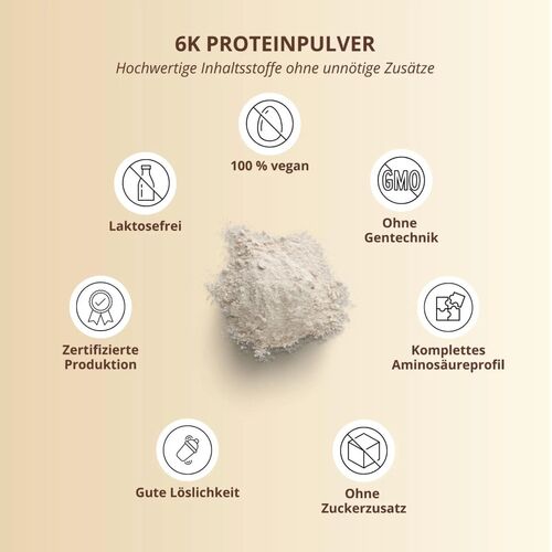 Nutri+ Vegan 6K Protein 1000g Banane