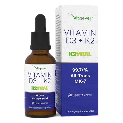 Vit4ever Vitamin D3 + K2 Tropfen 50 ml
