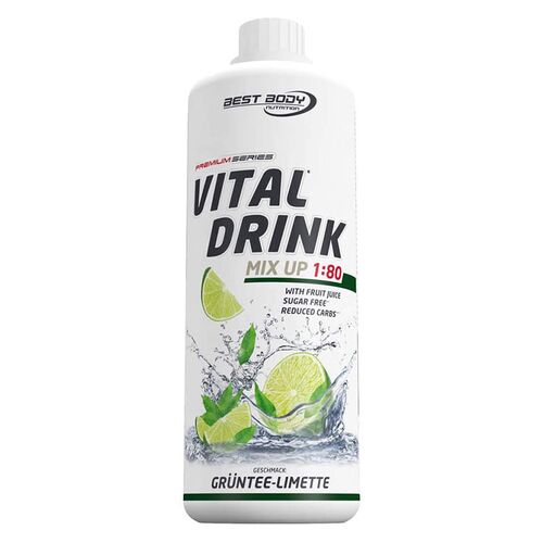MHD 06/2024 Best Body Nutrition Vital Drink 1000ml Drachenfrucht-Litschi