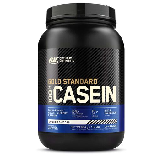 MHD 04/2025 Optimum Nutrition 100% Casein Gold Standard 908g Cookies & Cream