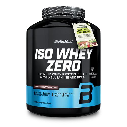 Biotech USA Iso Whey Zero 1816g Dunkle Schokolade