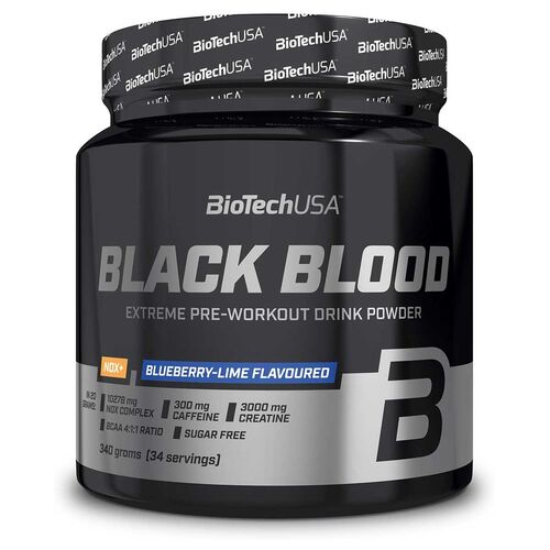 Biotech USA Black Blood NOX+ 340g Blaubeere-Lime