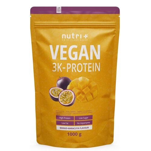 Nutri+ Vegan 3K Protein 1000g Mango-Maracuja