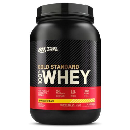 MHD 08/2025 Optimum Nutrition 100% Whey Gold Standard 908g Banana Cream