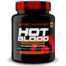 MHD 08/2025 Scitec Nutrition Hot Blood Hardcore 700g Orange