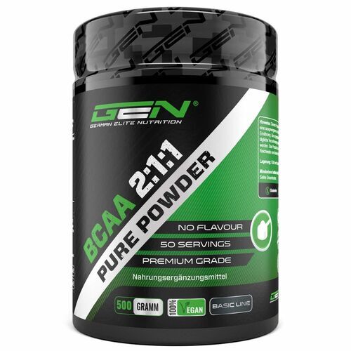 MHD 09/2025 GEN Nutrition BCAA 2:1:1 Pulver 500g