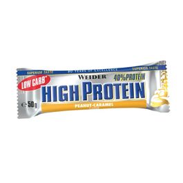 MHD 10/2025 Weider High Protein Bar 24x50g Erdnuss-Karamell