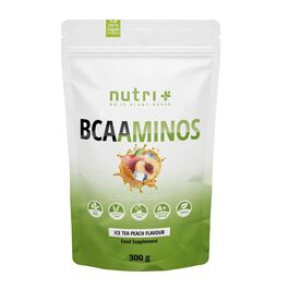 MHD 03/2026 Nutri+ BCAAminos Pulver 300g Eistee-Pfirsich