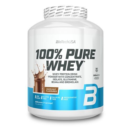 Biotech USA 100% Pure Whey 2000g Haselnuss