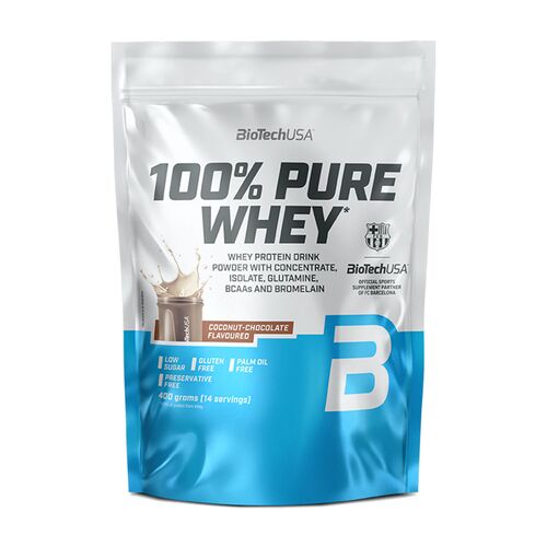 Biotech USA 100% Pure Whey 400g Kokosnuss-Schokolade